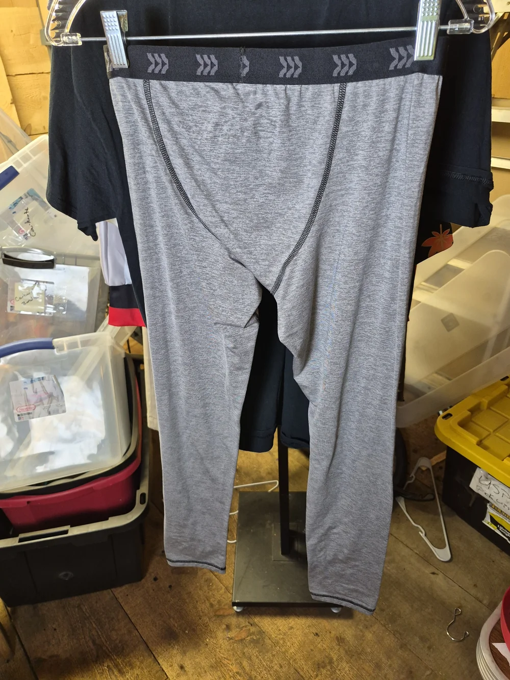 all in motion Gray Kids Long Sleeve Thermal Pajama Set Bin 49